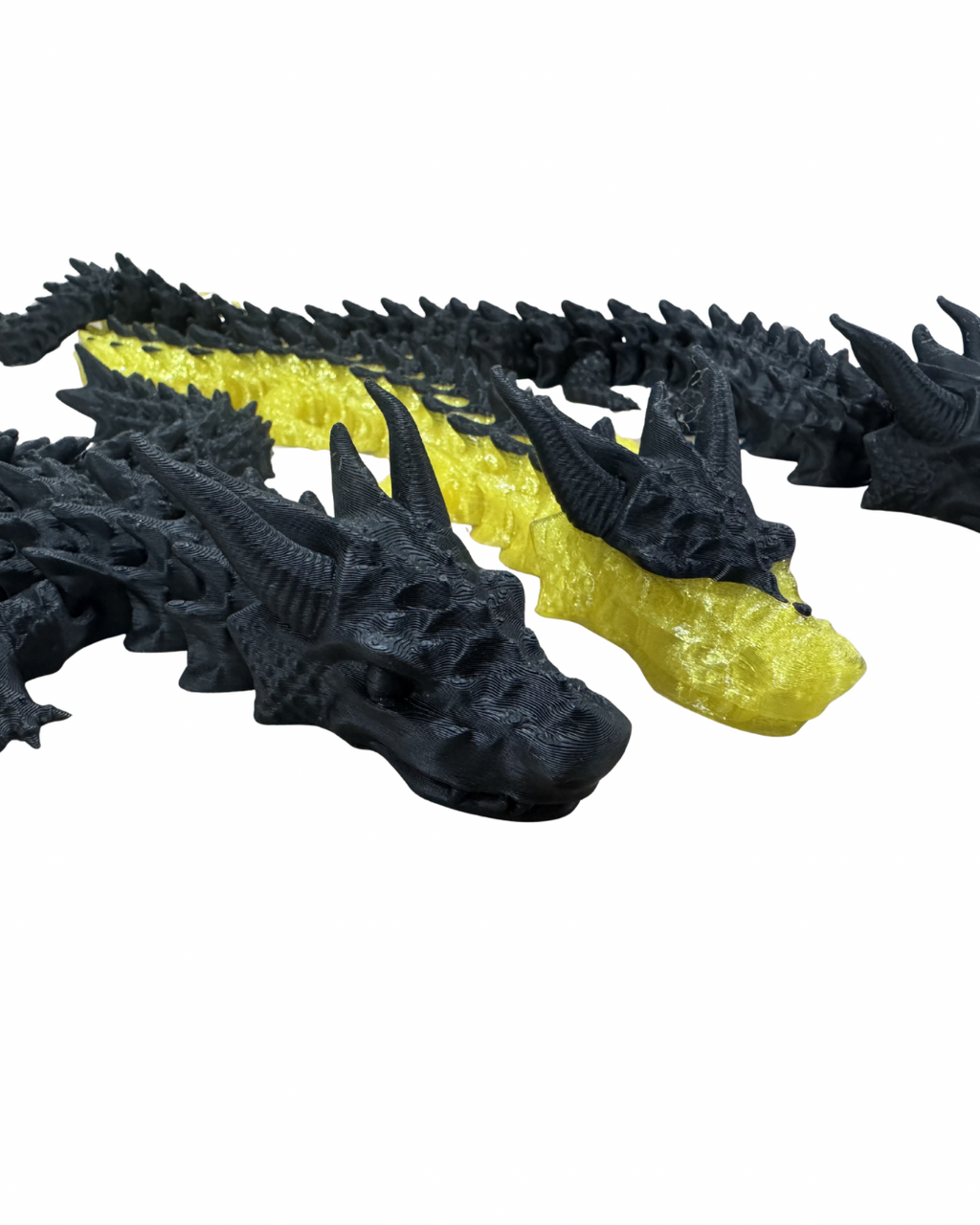 3D Printed Articulated Crystal Dragon Fidget Toy