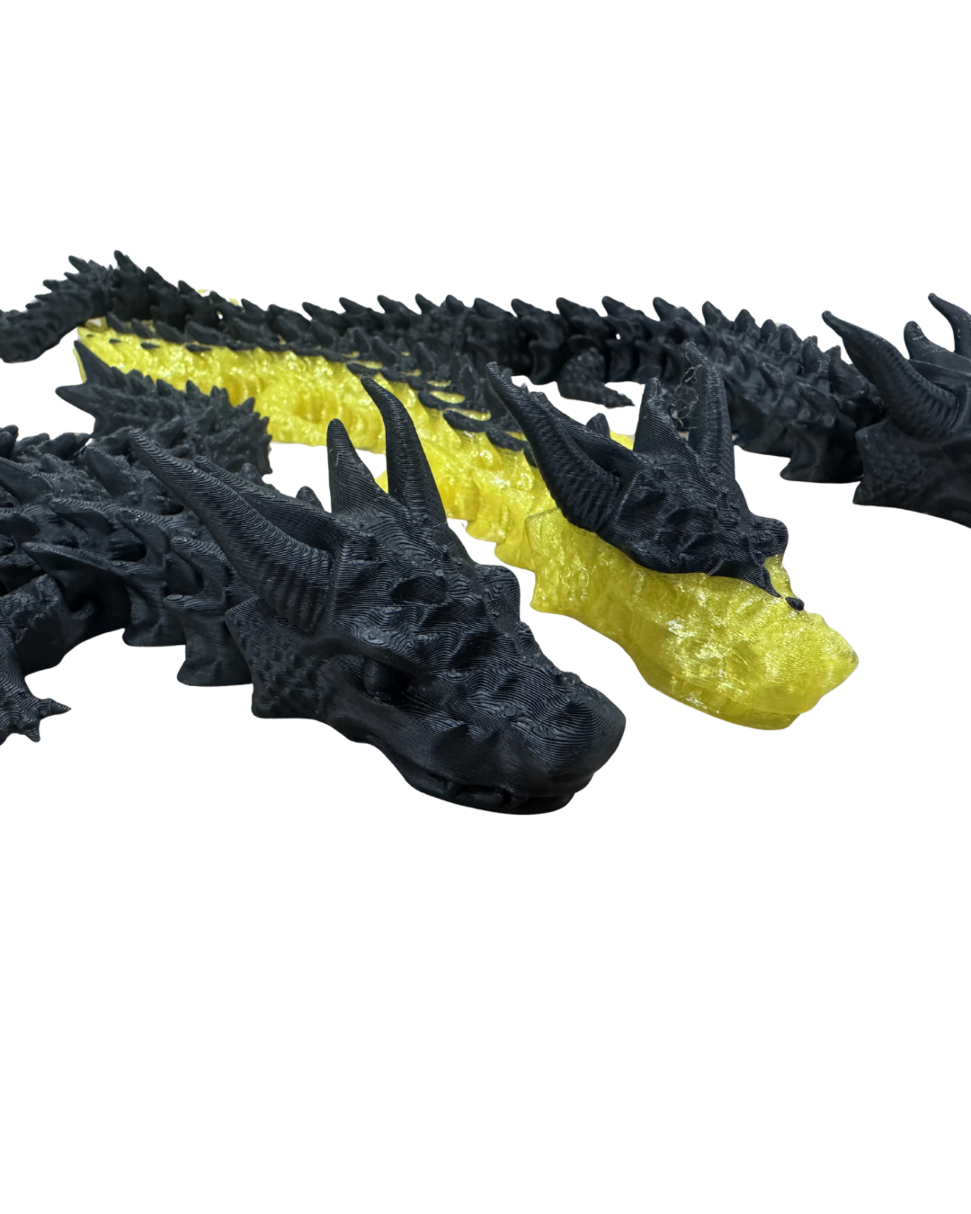 3D Printed Articulated Crystal Dragon Fidget Toy
